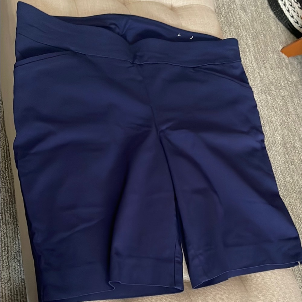 Chico's Deep Blue Bermuda Shorts